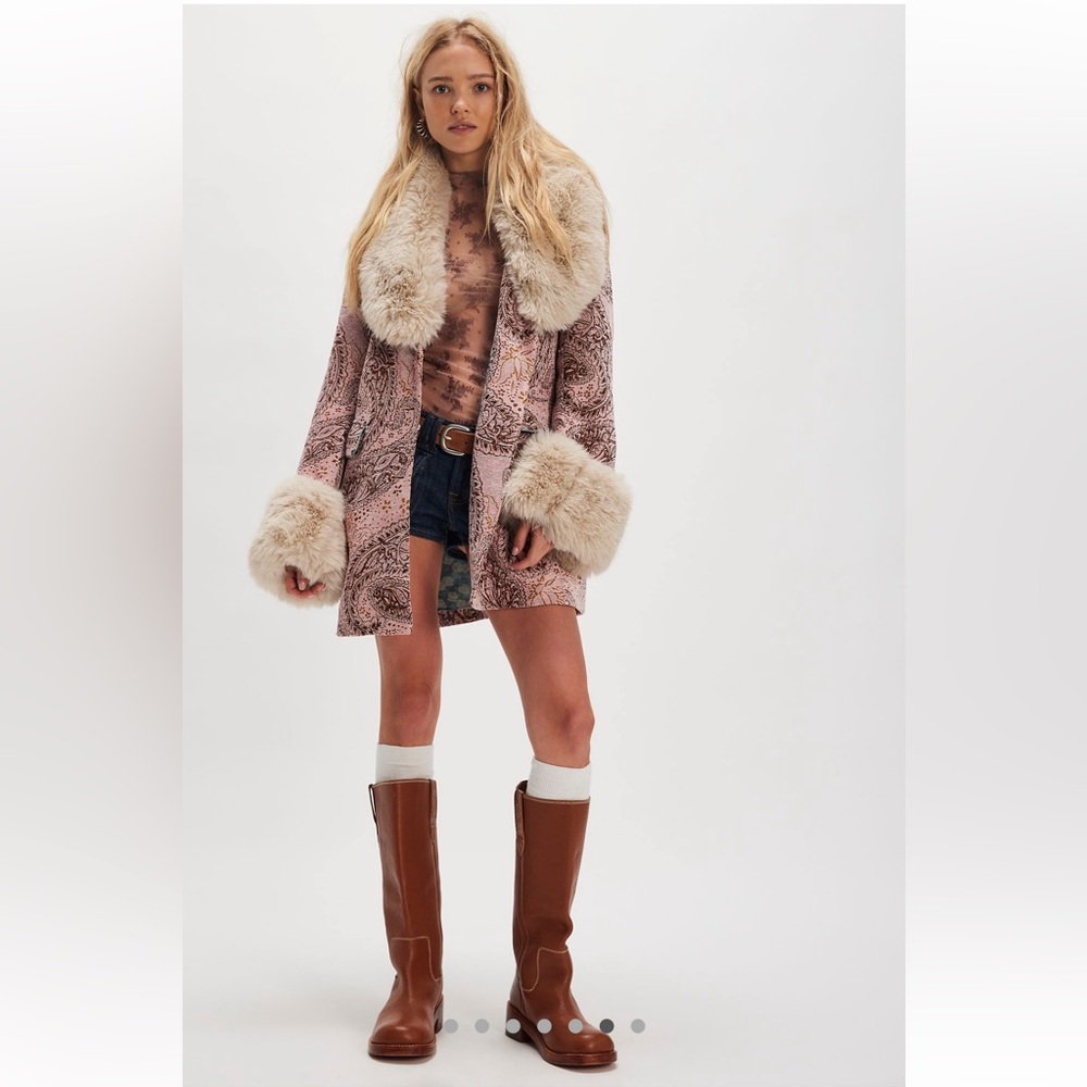 NWT Suki Waterhouse x Free People Mercer Coat - Picture 3 of 7